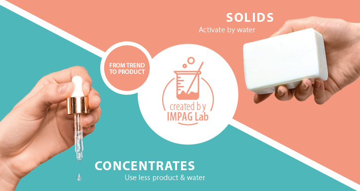 Formulierungen Für Sie kreierte Formulierung mit reduziertem Wasserverbrauch.